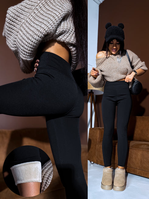"RITUAL" thermal leggings 3358 - BLACK